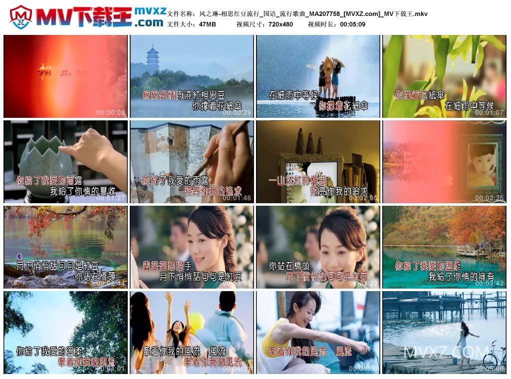 风之琳-相思红豆流行_国语_流行歌曲_MA207758